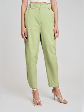 DEREK LAM 10 CROSBY Nash Balloon Pants in matcha